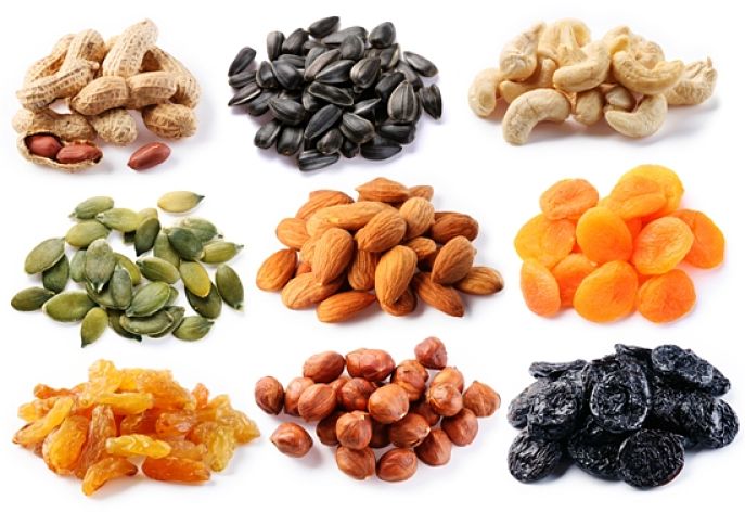 Do not forget the dried fruits and nuts which have high calories, good nutrients and good protein levels