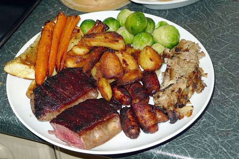 Portion sizes are huge at Christmas. The simple solution is to fast for one or two meals on same day. Intermittent fasting works a treat