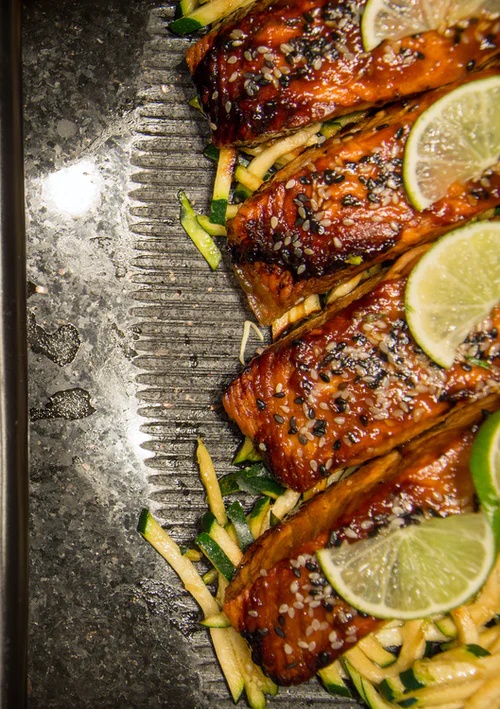 Grilled fish and low carbohydrate leafy greens and vegetables are a good keto diet choices