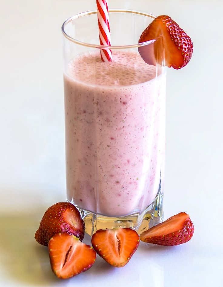 Delicious strawberry smoothie to die for